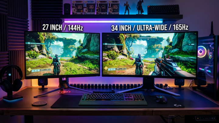 PC gaming monitor 27 tommer vs. 32 tommer - Size matters